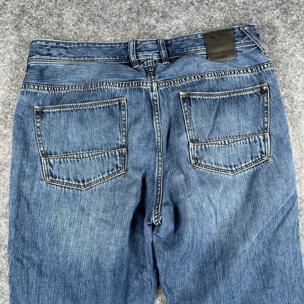 Tommy Bahama Jeans Mens 34x34 (34x29)‎ Blue Relaxed Fit Straight Leg Denim Pants